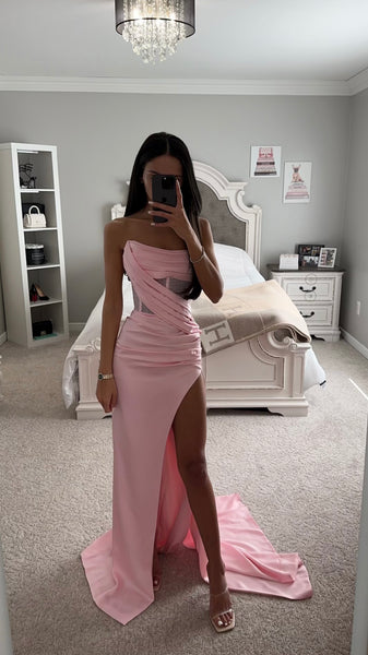 Tight baby pink clearance dress