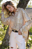 SEQUIN LONG SLEEVE TOP