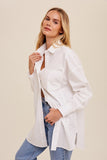 TRENDY OVERSIZED BUTTON DOWN SHIRT