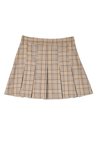 MICRO MINI Skirt Plaid Pleated beige -  Canada