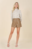 VEGAN LEATHER SHORTS
