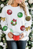 SEQUIN PATCH CHRISTMAS SWEATER