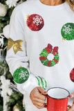 SEQUIN PATCH CHRISTMAS SWEATER