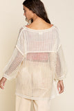 OVERSIZED SEE THROUGH COVER UP DRESS