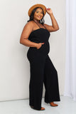 WIDE LEG POCKET JUMPSUIT