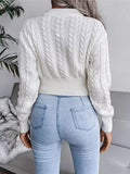 CABLE ROUND NECK SWEATER