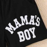 MAMA'S BOY GRAPHIC SHORT SLEEVE SHORTS SET