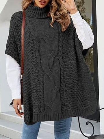 CABLE SLEEVELESS SWEATER