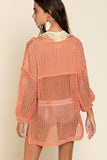 OVERSIZED SEE THROUGH COVER UP DRESS