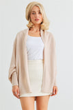 BATWING SLEEVE OPEN CARDIGAN TOP