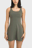 SQUARE NECK SPORTS CASUAL DRESS