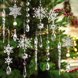 10 PIECE ACRYLIC ORNAMENTS￼