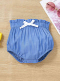 ROUND NECK TOP AND BLOOMERS SET