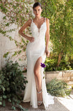 STRETCH FITTED PONTE BRIDAL GOWN