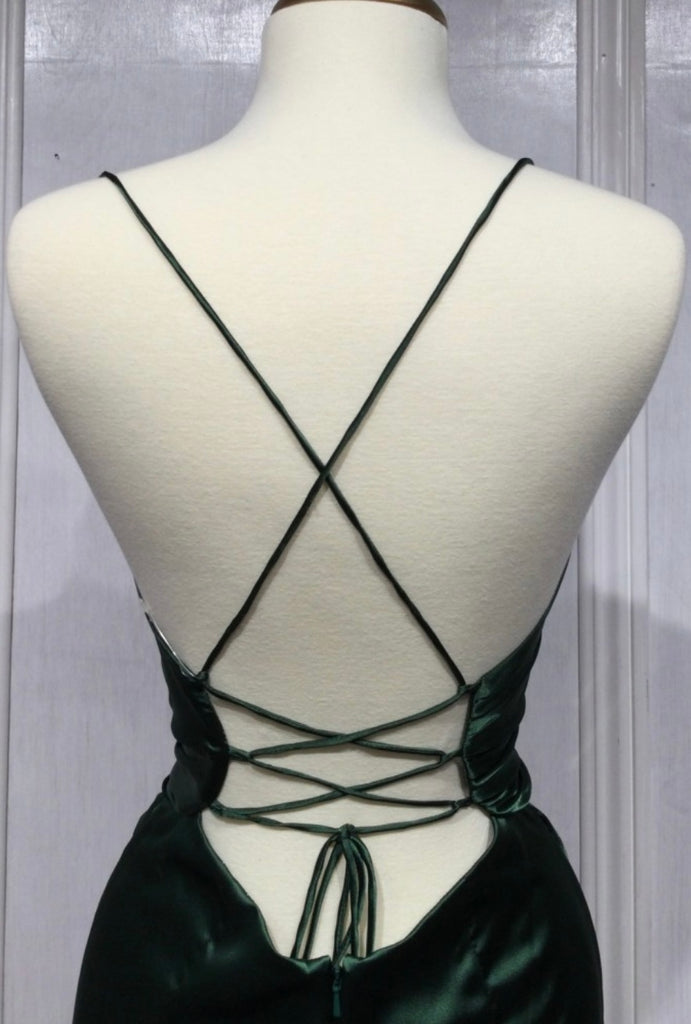 Brown Side-Slit Gown main image 1