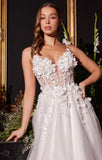 ROBE DE MARIÉE FLORALE LIGNE A