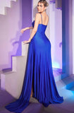 ROYAL HOT STONE DRAPED GOWN