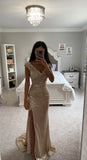 GOLD SEQUIN GOWN