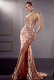 FITTED SEQUIN LACE BACK MAXI DRESS