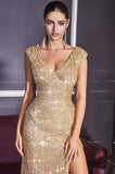GOLD SEQUIN GOWN