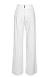 WHITE FLARE TROUSERS