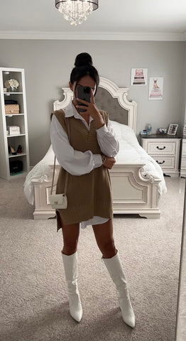SWEATER VEST DRESS DDMINE