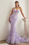 STRAPLESS BUTTERFLY GOWN