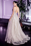A LINE SPARKLE TULLE GOWN