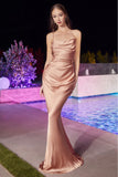 FITTED SATIN SLIP GOWN