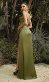 OLIVE CORSET GOWN