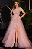 STRAPLESS LAYERED LACE TULLE GOWN
